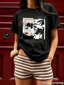 Women T-Shirts - 黑色 - 查看 5