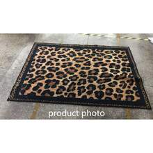 1pc Black & Brown Leopard Print Doormat, Small Rug, Welcome Mat, Carpet, Floor Mat, Outdoor Doormat, Kitchen Rug, Home Decor, Front Door Mat, Area Rug, Outdoor Mat, Home Decor, Area Carpet, Garden Carpet, Washable Rug - Multicolor 2 - View 2