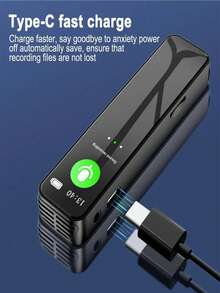 Voice Recorder With Playback 230mAh Digital Voice Recorder Device Dictaphone Voice Recorder With Noise Reduction & HD Sound Quality,Portable Recording Devices,Small Tape Recorder For Lecture Meeting,Class Long Time Record(SD Card Not Included) - View 8
