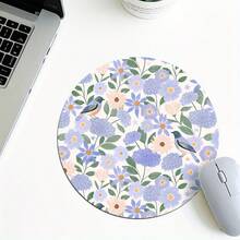 1 Cute Flower And Flower Mouse Pad, Circular Mouse Pad For Office Desk, Small Mini Travel Mouse Pad With Anti Slip Rubber Base, 7.87 Inch Diameter Suitable For Work, Wireless Computer, Laptop, Office Desk Accessory, Single 47g - View 14