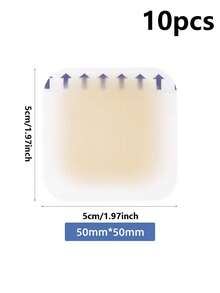 2/10pcs Hydrocolloid Blister Pads, Waterproof Invisible Gel Blister Bandages, Suitable For Heel, Toe, Foot Blister Prevention And Recovery, Anti-Chafing Shoe Insoles, Suitable For High Heels, Sports Shoes, Daily Foot Care - Multicolor - View 19