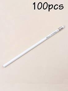 客製化刻字鉛筆 5/10/20/50/100/200支，大宗客製鉛筆，19cm/7.5in，5色：綠色/藍色/黃色/紫色/白色，可擦拭橡皮擦素描鉛筆，5美元以下平價，趣味鉛筆，可愛鉛筆，個性化禮物，開學季 - 風格A - 查看 24