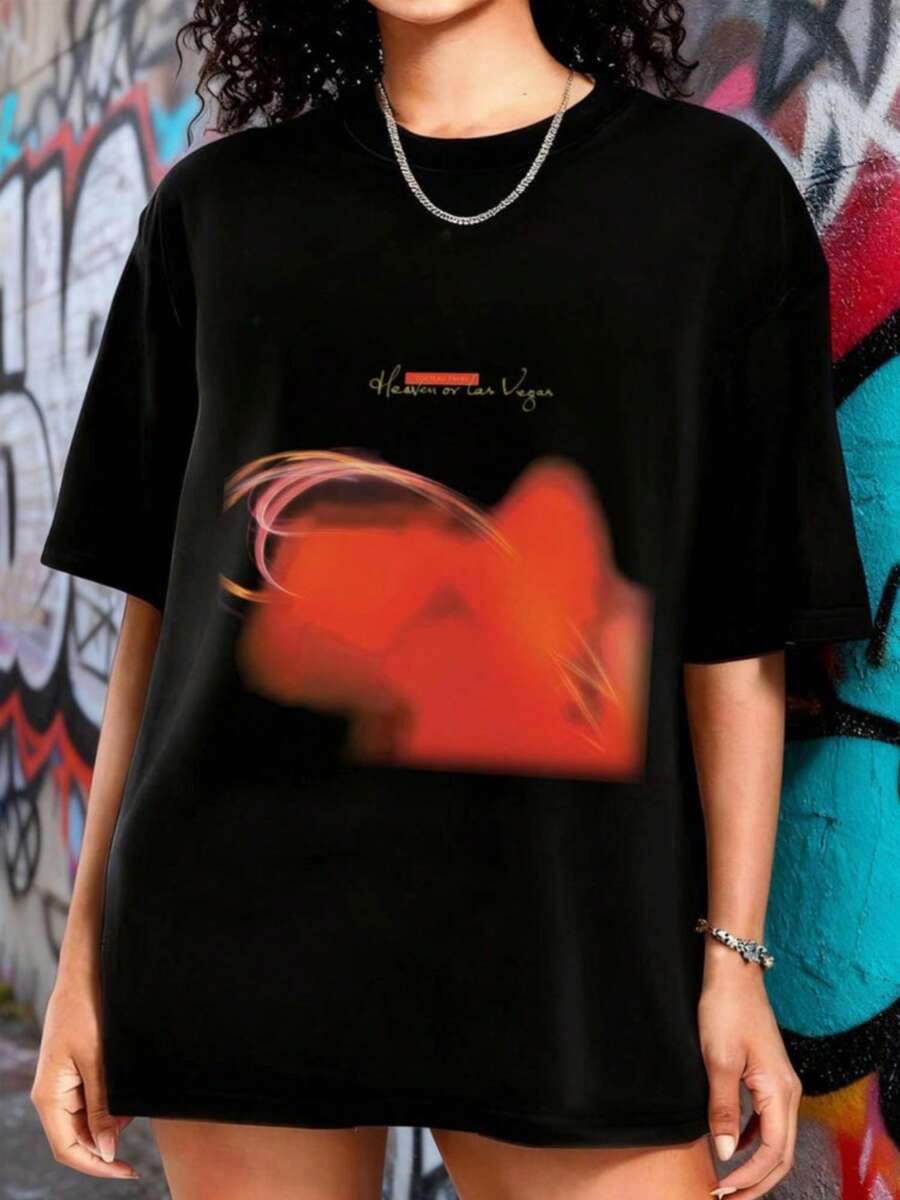 Cocteau Tw T-Shirt, 90s Alternative Rock, Unisex T-Shirt, Music Gifts, Gifts For Cocteau Tw Fans, Band T-Shirt, Cocteau Tw Graphic Tee - 黑 - 查看 1
