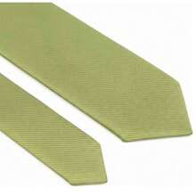 Set Of 3 Light Gray Ties For Groomsmen, Weddings, And Events - Light Olive Green - View 5