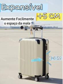 Anac Standard Travel Suitcase 10KG 55x35x25cm Boarding Bag With Expandable Zipper Removable Wheels Hand Luggage Can Take In The Airplane Cabin - 黑色 - 查看 6
