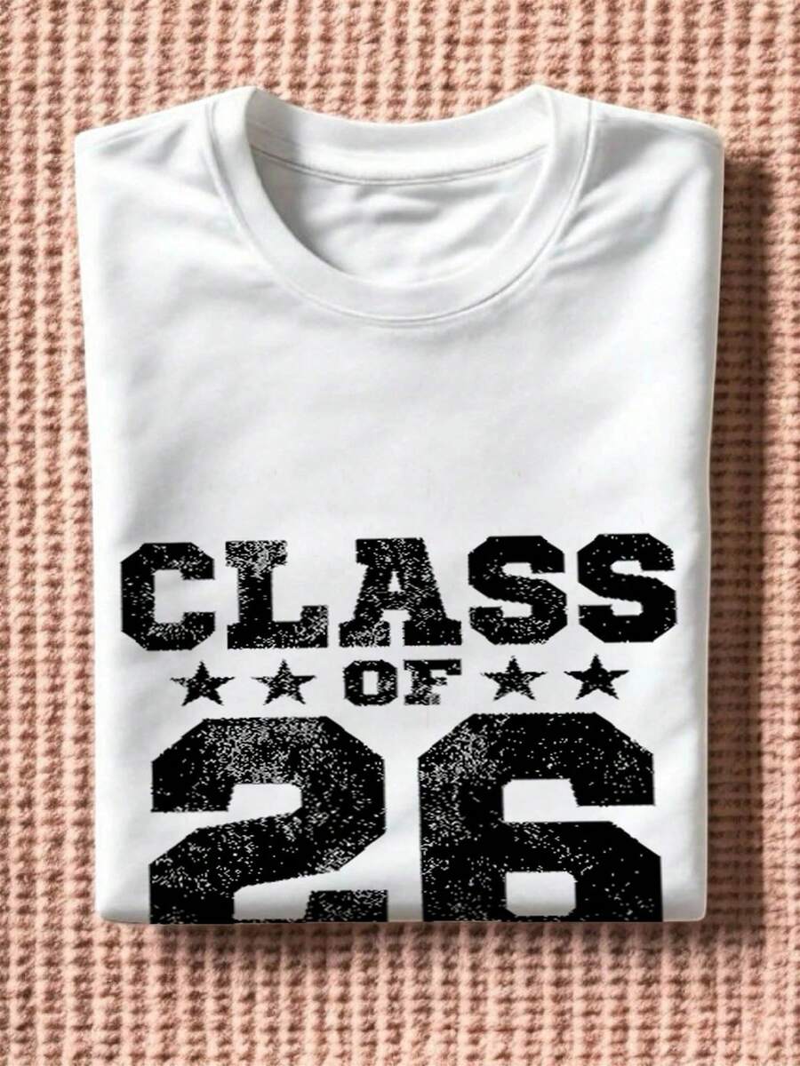 Graduation T-Shirt Class Of 2026, Fun Gift For Senior Students-1 - White 1 - View 1