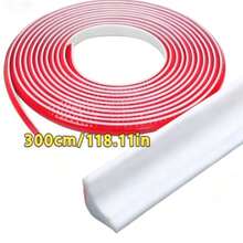 1pc 200cm/300cm/600cm Self-Adhesive Triangle Decorative Strip PVC Sealing Strip Triangle Corner Decorative Strip - Flexible Triangle Baseboard Sealing Strip Easy Installation Indoor Edge Protection - A - View 10