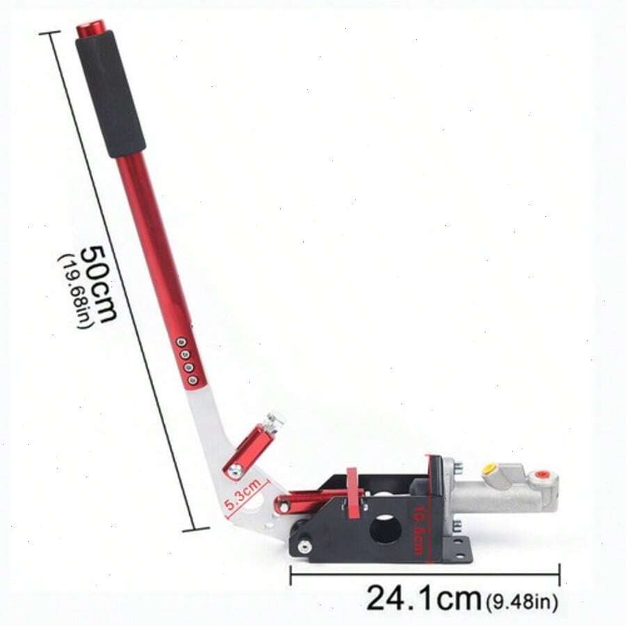 YUNRUX Hydraulic Handbrake Made Of Aluminum Alloy, Flying Drift Handbrake, Hydraulically Adjustable Play, High-Precision Hydraulic Handbrake, Red - A - 查看 1