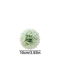 1/10/20個鼠尾草綠紙花球，婚禮懸掛式紙花球裝飾，漸層綠色紙花球，大型懸掛派對裝飾，適用於婚禮、生日、嬰兒洗禮、新娘洗禮、嘉年華、花園派對和房間背景裝飾，婚禮裝飾，節日活動配件 - 淺綠色 - 查看 12
