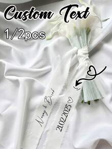 Customized Cute Butterfly Wedding Veil, Customized Wedding Veil, Customized Bridal Veil With Text. Customized Bride-To-Be Name Bowknot Veil. - Multicolor - View 10
