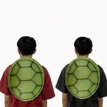 1pc EVA Turtle Shell Cosplay Prop, Realistic Embossed Turtle Pattern Fake Shell, Performance Costume Accessory, Fake Pectoral And Abdominal Muscles - Multicolor - View 1