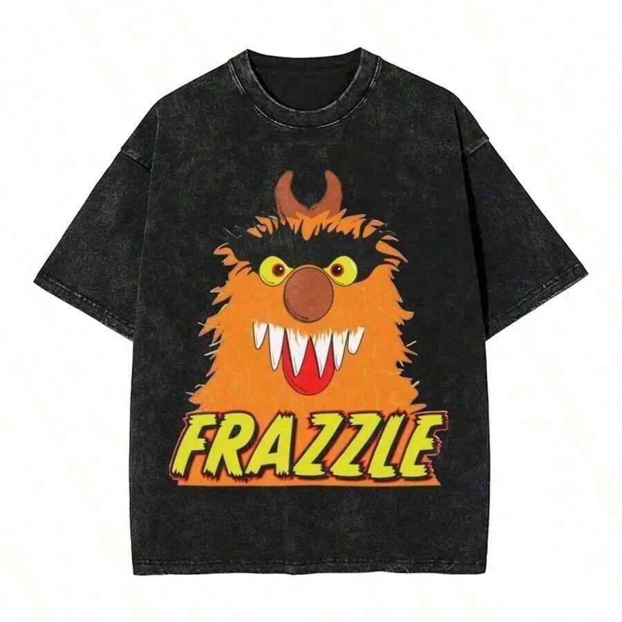 Camiseta Casual Unisex Estilo Bieber SWAG 2025 Justin Album, Camisetas Estilo Lavado, Ropa de Verano para Mujer - Negro - Ver 1