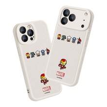 Miniso 漫威黑豹蜘蛛人鋼鐵人美國隊長雷神手機殼適用於iphone17promax/17pro/air/16promax/15plus/14/13/ip17/15pro/12pro/11/16plus防摔防刮保護套相容apple - 白色 - 查看 4
