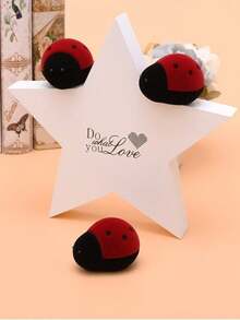 3pcs/1pc Cartoon Ladybug Shaped Ring Box, Suitable For Gifts Or Jewelry Storage, Applicable For Weddings, Birthday Parties, Theme Parties, Bachelor Parties, Anniversaries, Proposals, Bridal Showers And Other Occasions - One Size Fits All - View 2