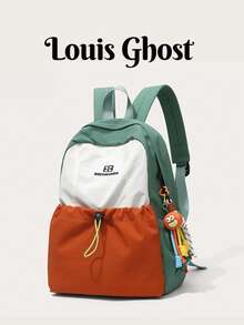 Mochila ligera. Disponible en cinco colores, cubre perfectamente tu trayecto diario, viajes al campus y salidas de fin de semana. El diseño de bolsillo pequeño con cordón en la parte delantera añade profundidad visual y hace que sea conveniente acceder rápidamente a artículos pequeños como teléfonos y llaves. - Multicolor - Ver 7