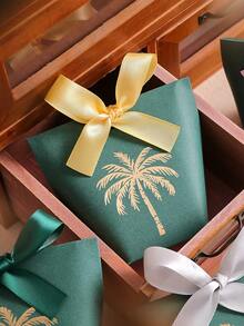 Cirelle Set Kotak Hadiah Hari Nasional Saudi Isi 30 Buah, Kotak Kertas Hijau dengan Desain Pohon Palem, Cocok untuk Berbagai Perayaan, Ideal untuk Camilan atau Suvenir - View 7