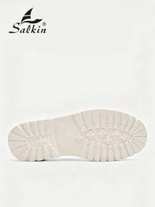 Salkin 奢華設計師男士一腳蹬便士樂福鞋 正品品牌 素色啞光皮革休閒男鞋 平價奢華適合現代生活 柔軟舒適 防滑耐磨鞋底 時尚優雅紳士社交鞋 百搭西裝 學生畢業典禮大學風運動鞋 派對宴會度假禮物 春夏秋男鞋 - 卡其色 - 查看 5