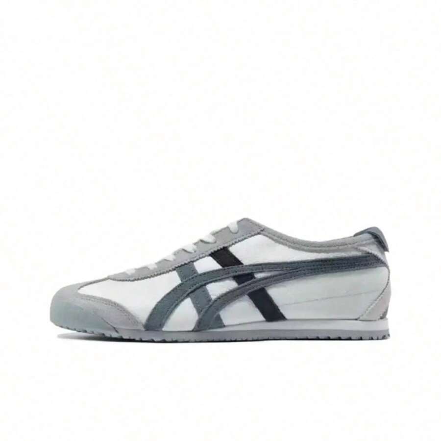 Onitsuka Tiger Scarpe Casual Basse MEXICO 66 In Tessuto, Confortevoli E Versatili, Antiscivolo, Unisex Bianco/Grigio - 1183C076-300 - 查看 1