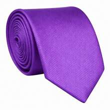 Set Of 3 Light Gray Ties For Groomsmen, Weddings, And Events - Red Violet - View 3