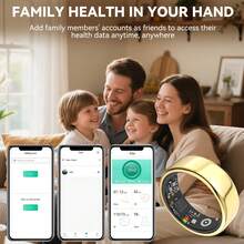 Smart Ring For Women Men, IP68 Fitness Ring - Fitness Tracker With Pedometer, Calories, Sleep Tracking, Remote Photo Control, Exercise Monitoring, Smart Health Ring For IPhone & Android - Sleep Tracking Wearable, Gifts For Women Men - Xem 9