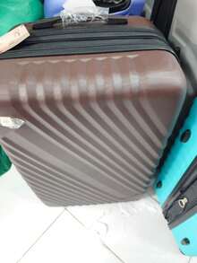 Premium Hard-Board Suitcase | 360° Wheels | Stylish And Durable | Security Lock - Marrom - 查看 2