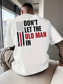 New Men's Printed Short-Sleeved T-Shirt, For Summer, Modern And Fashionable Top, Basic Round Neck Style For Spring And Summer, Versatile And Breathable, Suitable - 黑色 - 查看 10