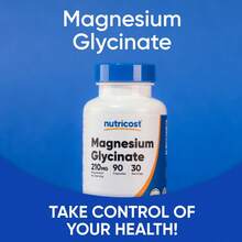 Nutricost Magnesium Glycinate 210mg, 90 Capsules - Gentle Formula, Bedtime Routine, Non-GMO, Gluten Free - Others - View 7