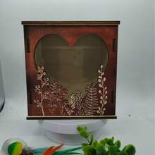 Creative New Wedding Guest Book Card Holder, Wooden DIY Assembly Marriage Sign-In Box - A - View 6