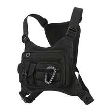 Oxford Cloth Men's Chest Bag Vest Backpack With Adjustable Shoulder Strap, Multiple Pockets, Perfect For Running, Hiking, Sports And Exercise, Secure Storage Compartment, Reflective For Night Safety - Multicolor - View 13