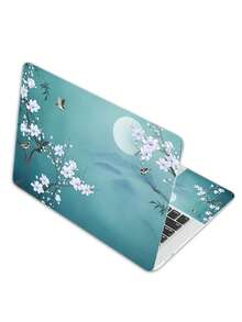 Miếng dán laptop 15-15.6 inch họa tiết hoa thẩm mỹ, nhiều mẫu hoa mộc lan & mặt trăng phương Đông, nhãn dán vinyl chống nước có thể tháo rời, không để lại vết keo - Xem 10