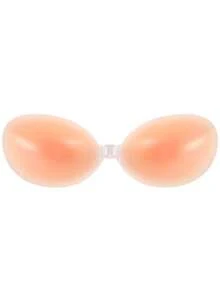 1/2 Pairs Women's Solid Color Silicone Adhesive Bra, Push-Up Nipple Covers With Thin Padding, Suitable For Daily Wear - Multicolor - View 17