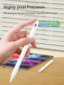 相容 iPad 的觸控筆，支援手掌防誤觸與傾斜感應，90mAh 電池容量，相容 iPad 第10代 10.9 2022、Air4/5/6/M4、A16 第11代 2025、Air11&13 吋 (M3/M2)、Pro 11/12.9 吋 - 白色 - 白色 - 查看 4