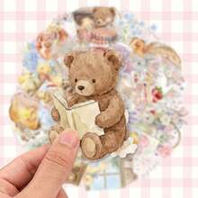 50pcs Cute Cartoon Creative Stickers, Suitable For Suitcase, Notebook Decoration, Planner, Water Bottle And Guka Decoration. - 50 Cute Cartoon Creative Stickers - View 2