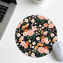 1 Cute Flower And Flower Mouse Pad, Circular Mouse Pad For Office Desk, Small Mini Travel Mouse Pad With Anti Slip Rubber Base, 7.87 Inch Diameter Suitable For Work, Wireless Computer, Laptop, Office Desk Accessory, Single 47g - View 12