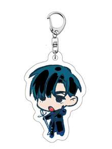 1 Peça Chaveiro de Palco com Formato Assimétrico, Acrílico, Fofo, Presente para Estudante, Mochila, Pingente de Anime Cartoon - Multicolorido - Visão 11