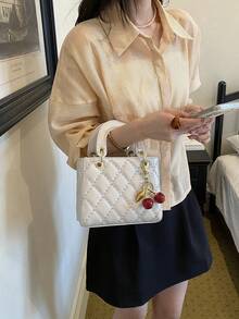 Dedoo Niche 高端 Dafei 女款包 2026 時尚奢華熱銷新款刺繡包，手提包、單肩包與斜挎包，適用度假旅行通勤送禮派對，新娘包 - 米色 - 查看 8