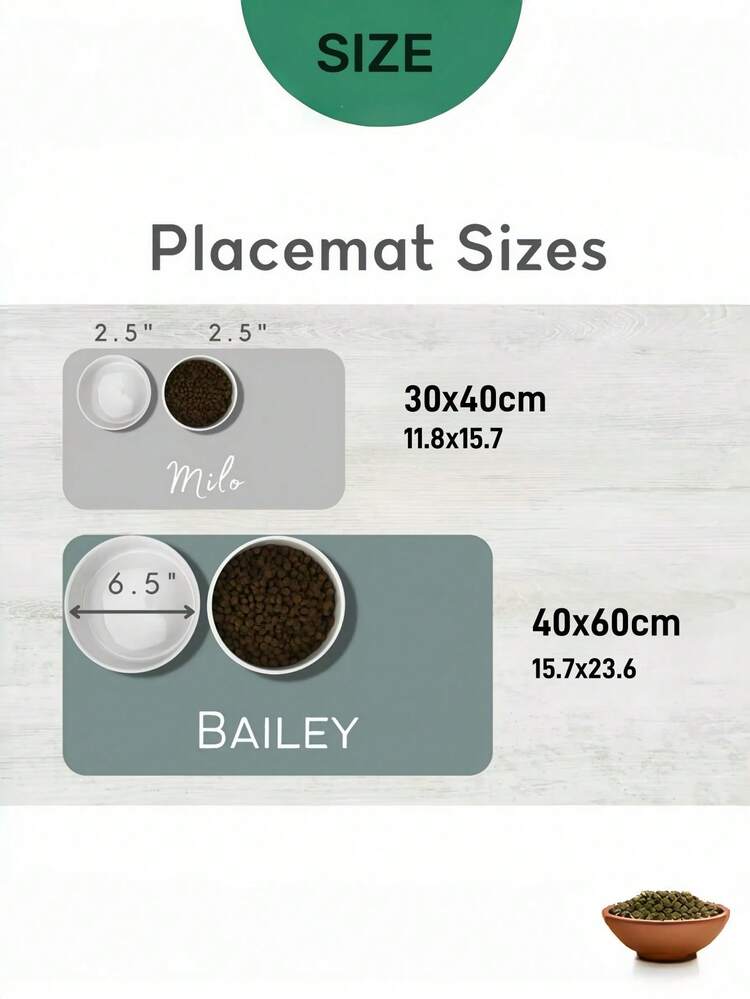 1pc Customized Pet Feeding Mat, Personalized Pet Photo + Name Mat, Personalized Dog Feeding Mat, Customized Cat Floor Mat, Unique Gift For Pet Lovers, Ideal Birthday Choice - Multicolor - View 7
