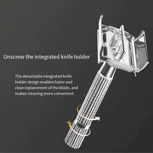 Men'S Double-Sided Stainless Steel Manual Razor With A Strong Non-Slip Handle And Quick Blade Replacement - Multicolor - View 4