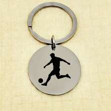 Colgante estilo Mix And Match, colgante de acero inoxidable con diseño de la Copa del Mundo, acompañado de llavero con etiqueta, diseño personalizado único, construcción resistente que no se cae fácilmente, compatible con varios collares para mascotas - Multicolor - Ver 4