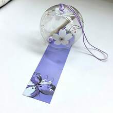 1件櫻花風鈴 日式玻璃吊飾 清新日式風 玻璃材質 聲音清脆 櫻花造型浪漫美觀 小巧精緻 適合生日禮物 客廳窗戶裝飾 陽台風鈴吊飾 創意家居裝飾 送給好友的禮物（隨機吊飾卡）聖誕節 聖誕家居裝飾 秋季家居裝飾 聖誕禮物 房間裝飾 - 彩色 - 查看 23