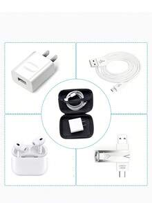 彩色數據線字母圖案收納袋，拉鍊式隨機出貨，適用於充電線、USB線、便攜式硬碟、行動電源、耳機、運動相機。便攜式收納，保護電子設備。適用於旅行、校園、宿舍、辦公室、通勤。學生、畢業生、科技愛好者、旅行者。畢業季、開學季、日常禮物，送給同學、朋友、家人。 - 彩色 - 查看 10