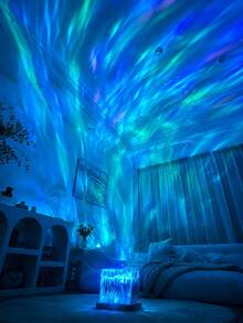 1pc Aurora LED Ambient Light, 16-Color RGB Crystal Cube Lamp With Remote & Touch Control, USB Powered Dimmable Night Light For Bedroom, Party & Home Decor - Multi-color light - View 3