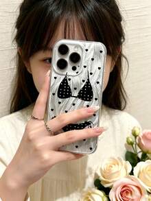 黑色波點比基尼圖案手機殼，適用於 iPhone 13 15 16 17pro 17 14 17 17pro Max &適用於 Galaxy/A54 A14 A15 S23 S24 S24ultra S25 A07 A17 S26 A57 - 彩色 - 查看 2
