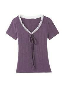 Women Tops - Purple - View 1