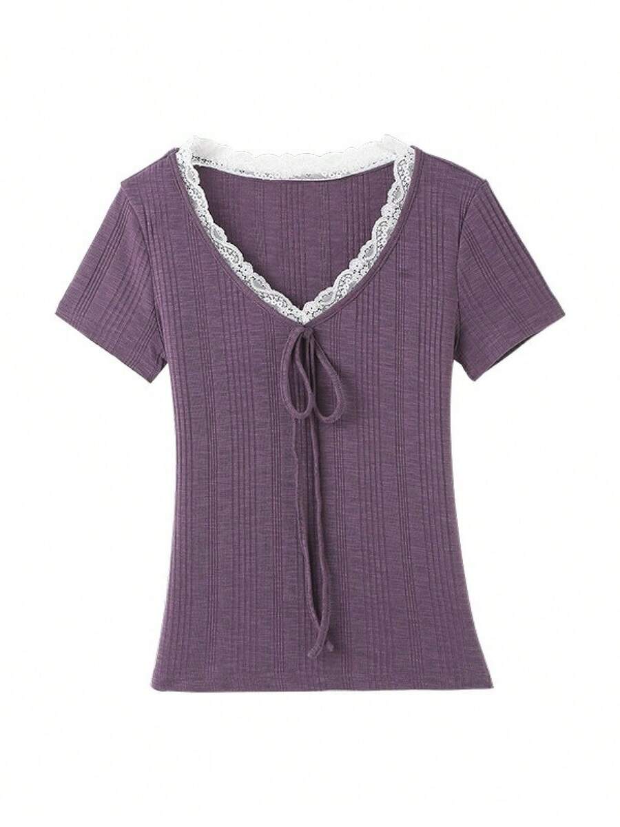 Women Tops - Purple - View 1