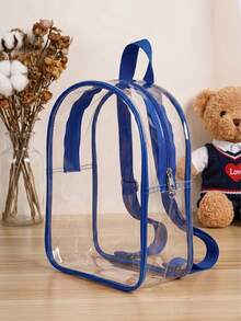 Transparent Mini Backpack, Suitable For Students, Commuting And Outdoor Activities, Adjustable, Unisex - Multicolor - View 10