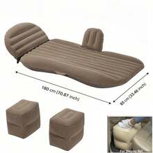 3-In-1 Soft Fluffy Inflatable Mattress With Dual Foot Pump, Inflatable Sofa Bed, Foldable Home Sofa, Portable Outdoor Bed (Suitable For Sleep And Naps), Adjustable Bed Type, Suitable For Living Room/Bedroom/Study/Outdoor Sleep/Beach - Multicolor - View 3