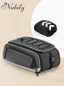 Bike Bags For Bicycle Rear Rack - 15L-23L Expandable Waterproof Bike Trunk Bag With Rain Cover, 4-In-1 Pannier Saddle Bag & Backpack For Ebike - Grey - View 10