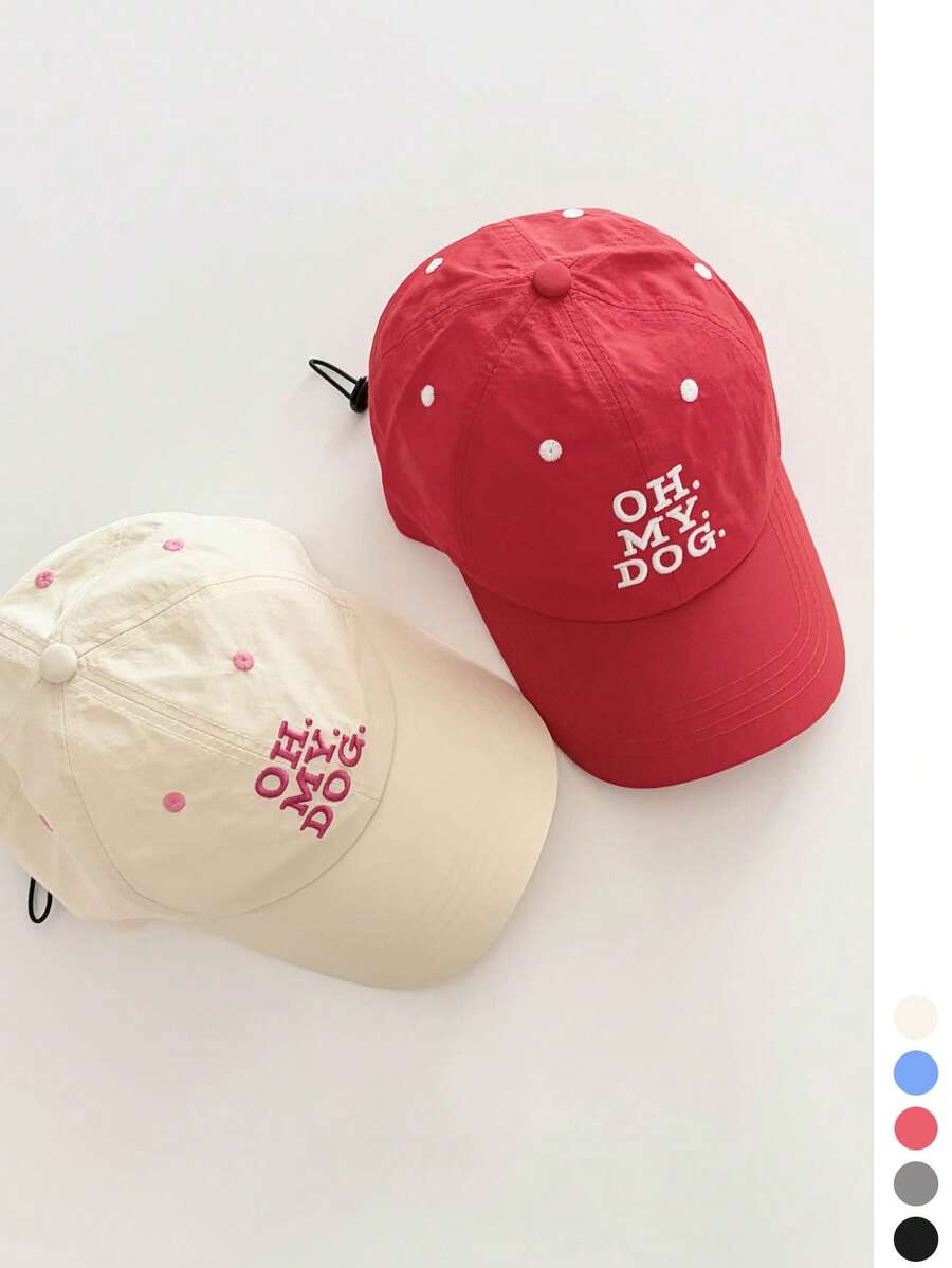 Women's Soft Top Letter Embroidered Yellow Baseball Cap, Spring/Summer New Quick-Dry Breathable Sun Protection Baseball Cap, Colorblock Lightweight UV Protection Hat