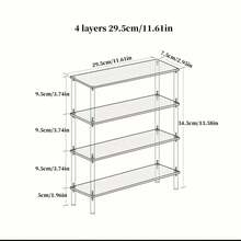 Estante de almacenamiento de acrílico para decoración de acuario – Estante transparente de varios niveles especial para refugio de peces pequeños - B - Ver 8